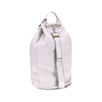 Prada White Cotton Backet Bag