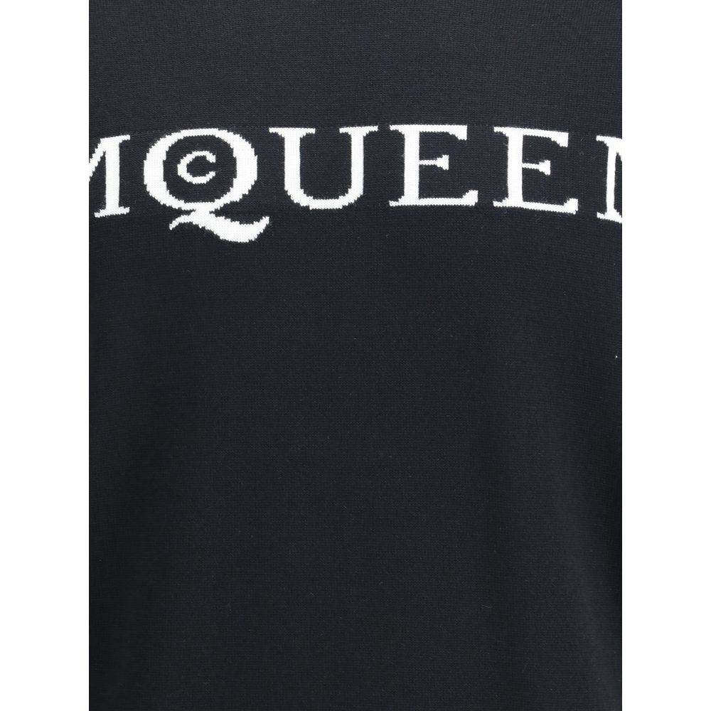 Alexander McQueen Black Wool Sweatshirt Alexander McQueen
