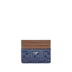 Fendi Blue Fabric Wallet