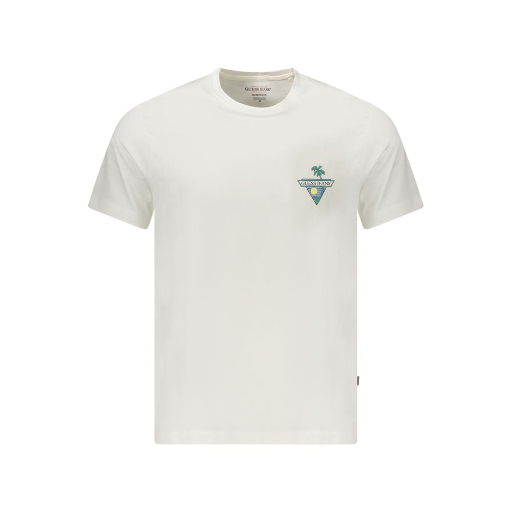 Guess Jeans White Organic Cotton Men's T-Shirt Guess Jeans