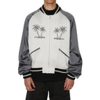 Palm Angels Gray Acetate Bomber