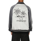 Palm Angels Gray Acetate Bomber