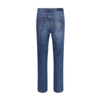 Givenchy Blue Cotton Straight-Leg Jeans