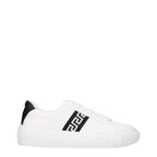 Versace White Leather Sneakers