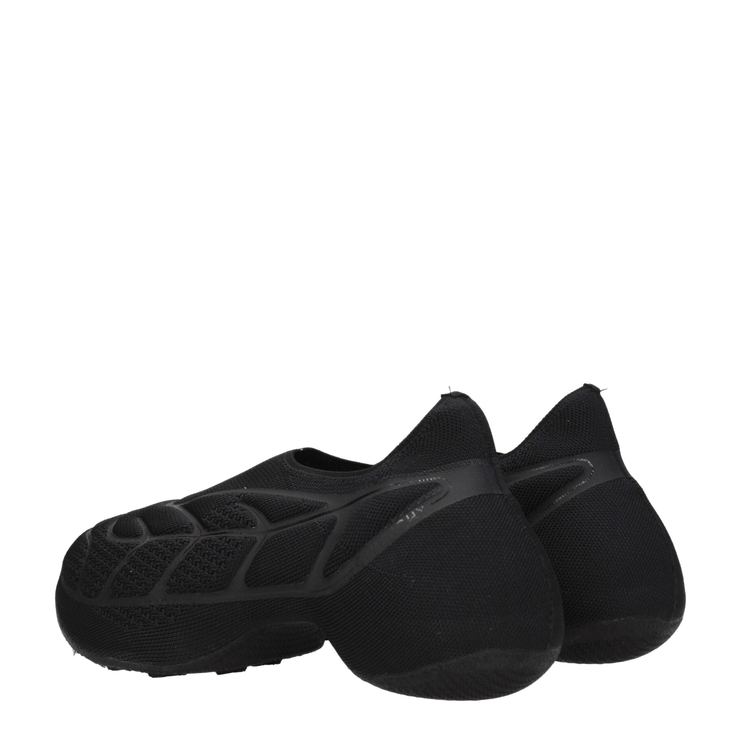 Givenchy Black Fabric Slip-On Loafers