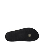 Versace Black Fabric Slippers