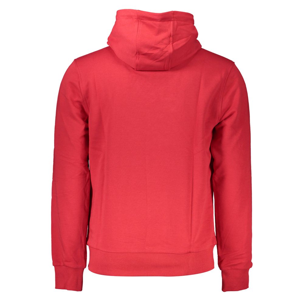 Pull rouge en coton pour homme