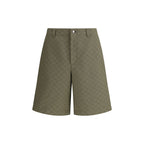 Gucci Green Cotton Bermuda Shorts