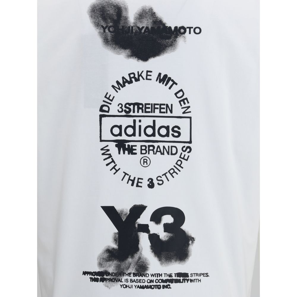 Y-3 White Cotton T-Shirt Y-3