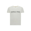 Saint Laurent White Cotton T-Shirt Saint Laurent