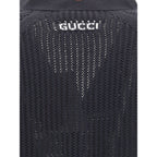 Gucci Black Cotton Cardigan