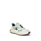 Dsquared² White Calf Leather Bos Taurus Athletic Sneakers