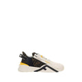 Fendi White Calf Leather Bos Taurus Athletic Sneakers - Broken-Luxury