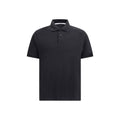 Saint Laurent Black Cotton Polo Shirt Saint Laurent