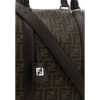 Fendi Brown Canvas Luggage And Travel