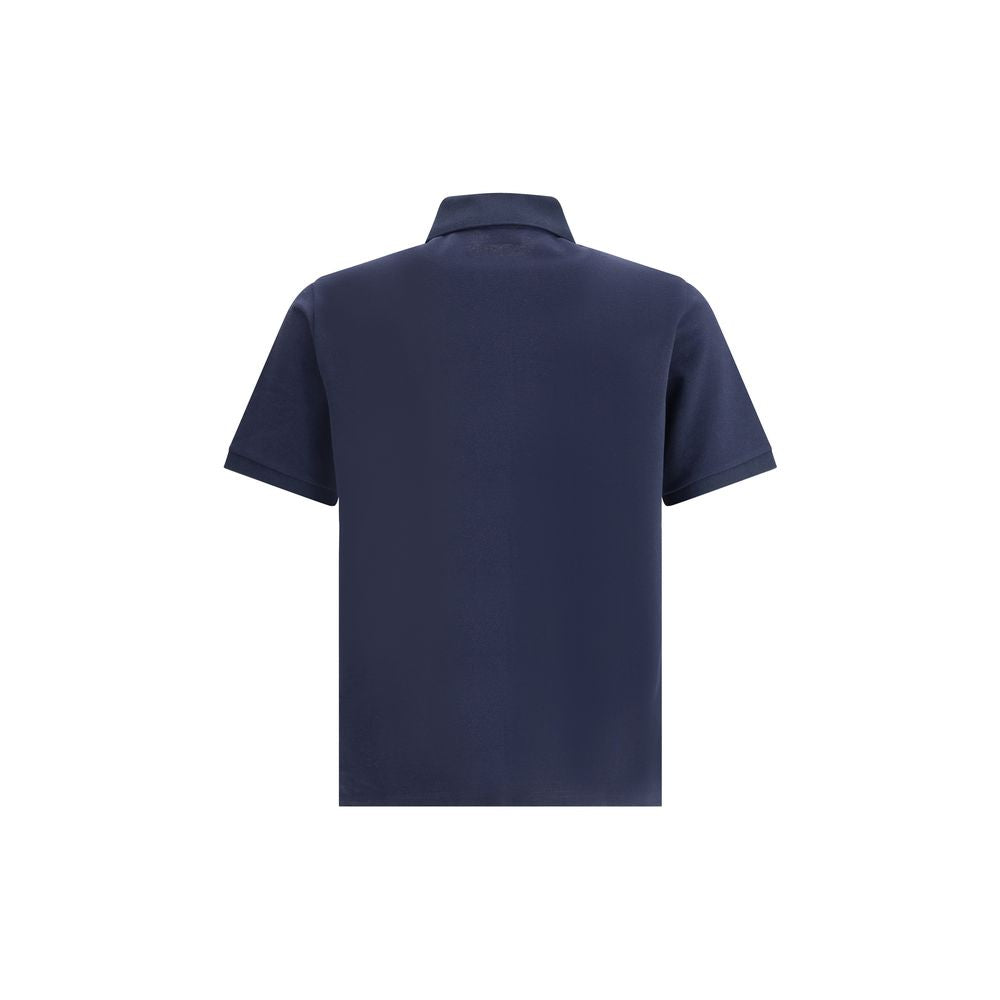 Saint Laurent Blue Cotton Polo Shirt Saint Laurent