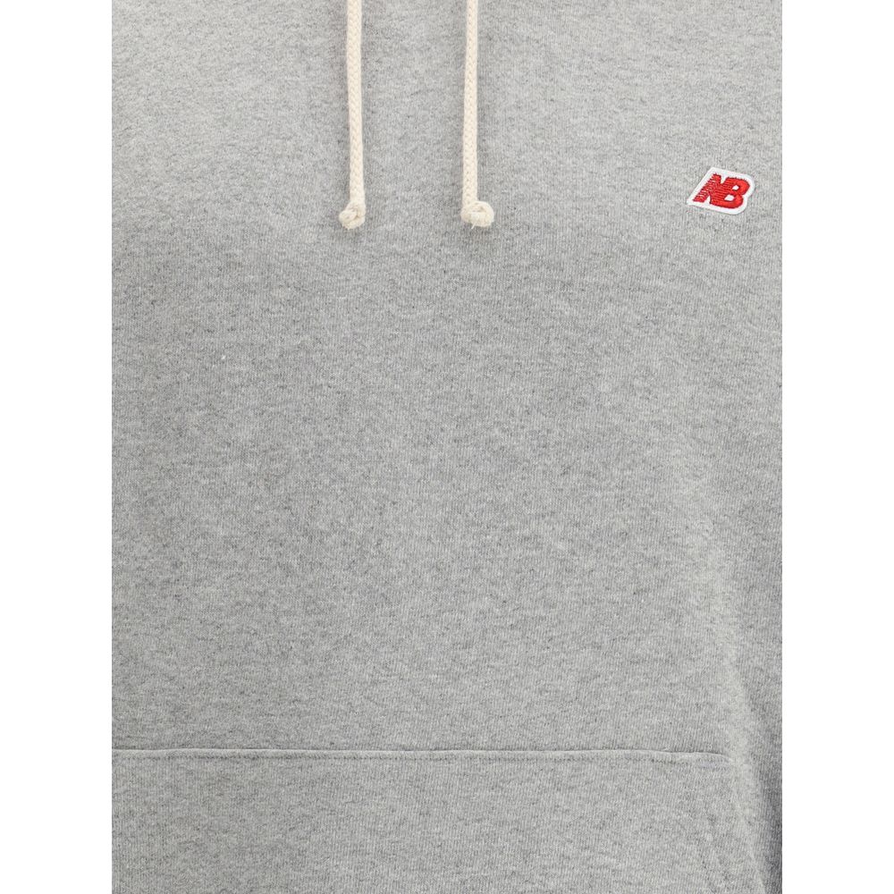 New Balance Gray Cotton Sweatshirt - Broken-Luxury