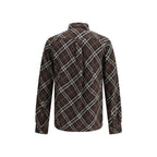 Burberry Brown Cotton Pattern Shirt