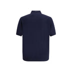 Prada Blue Fleece Wool Polo Shirt