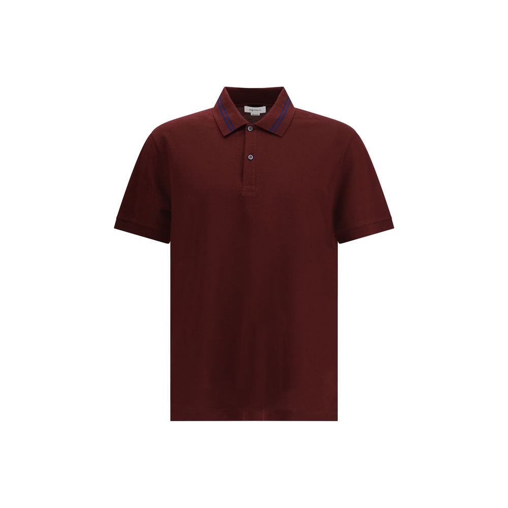 Alexander McQueen Bordeaux Cotton Polo Shirt Alexander McQueen