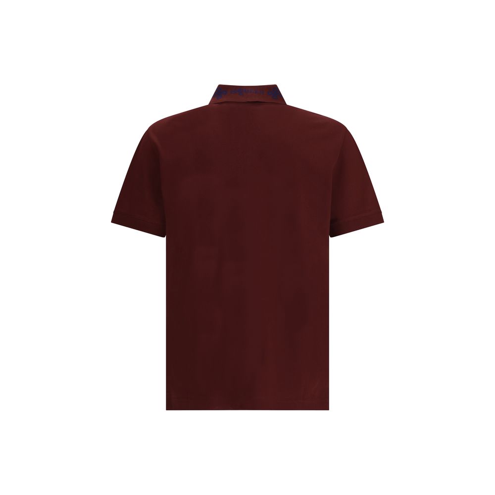 Alexander McQueen Bordeaux Cotton Polo Shirt Alexander McQueen