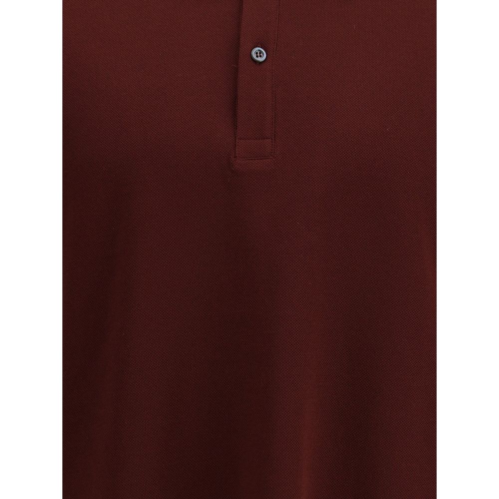 Alexander McQueen Bordeaux Cotton Polo Shirt Alexander McQueen