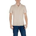 EA7 Emporio Armani Beige Cotton Polo Shirt EA7 Emporio Armani