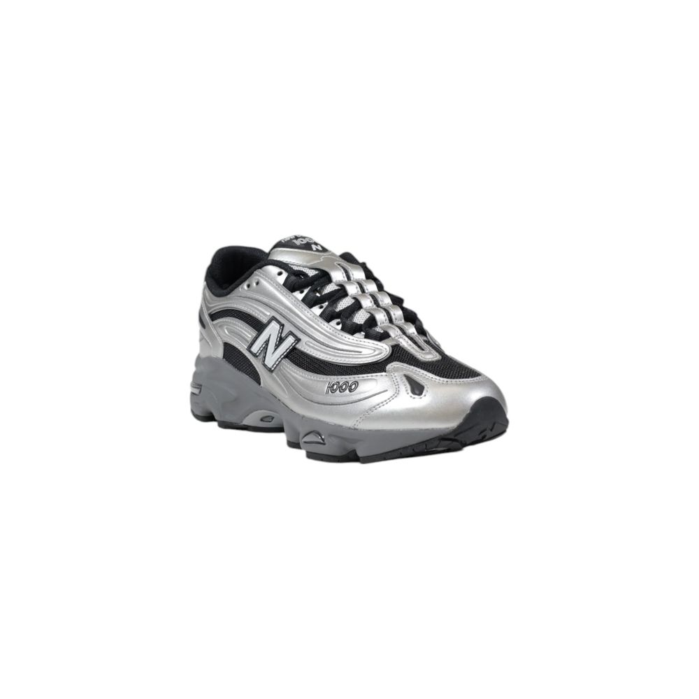 New Balance Silver Synthetic Athletic Sneakers - Broken-Luxury