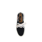 Dsquared² Black Cotton Slip-On Loafers