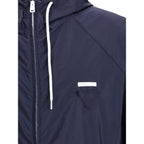 Prada Blue Recycled Polyamide Shell Jacket