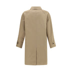 Burberry Brown Cotton Coat