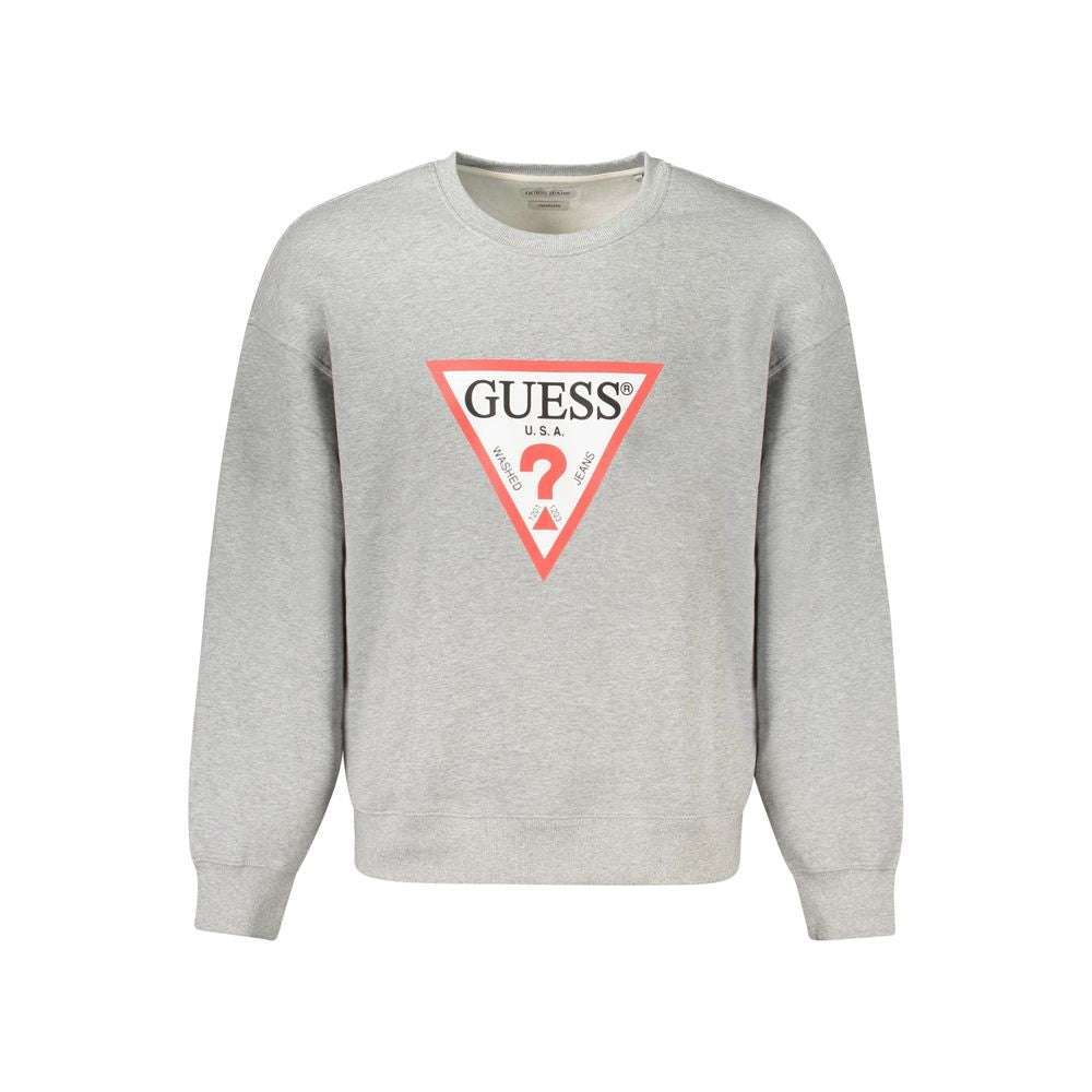 Guess Jeans Grigio Cotton Men's Sweatshirt Guess Jeans