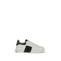 Philipp Plein White Calf Leather Bos Taurus Athletic Sneakers - Broken-Luxury