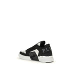 Philipp Plein Black Calf Leather Bos Taurus Low Top Sneakers