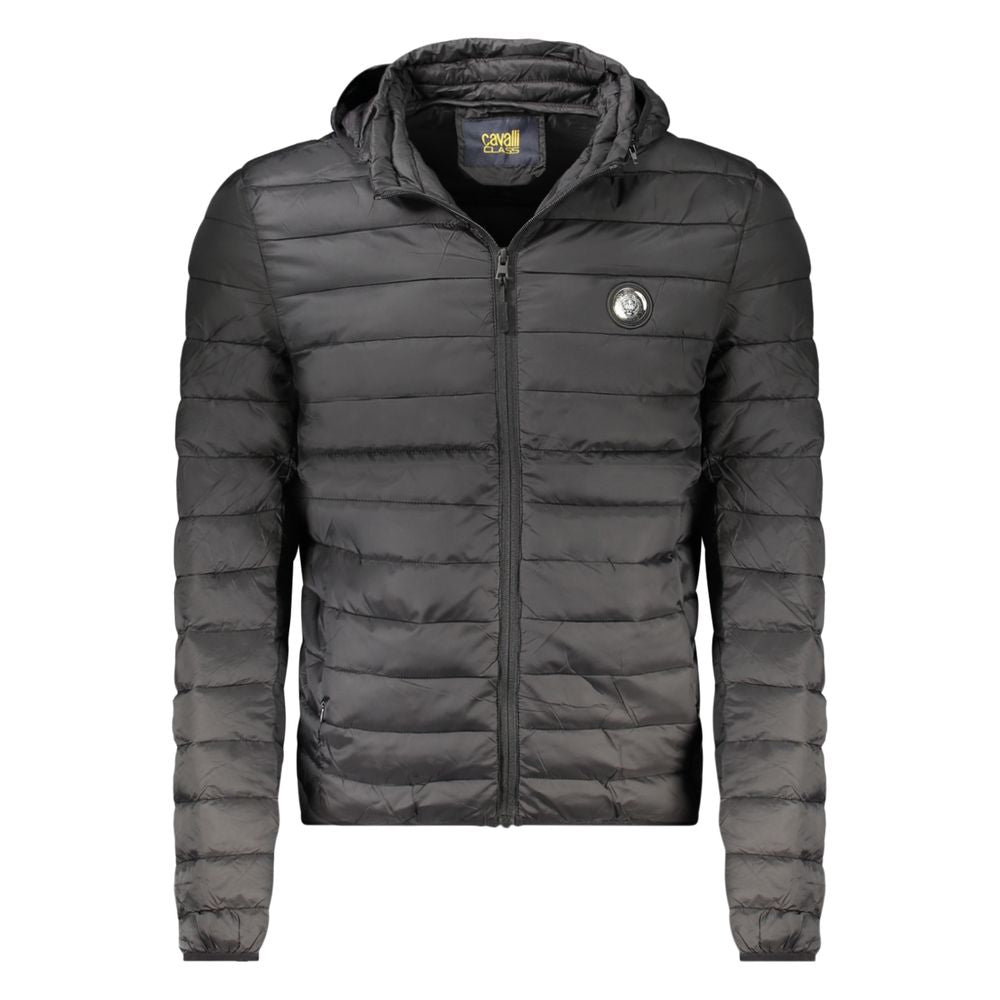 Veste noire en polyester pour homme