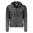 Veste noire en polyester pour homme