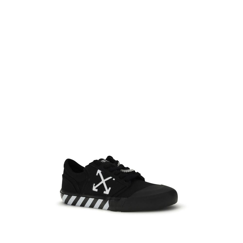 Off-White Black Calf Leather Bos Taurus Low Top Sneakers