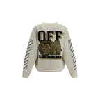 Off-White Cream Cotton Cardigan