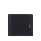 Fendi Black Calf Leather Bos Taurus Wallet