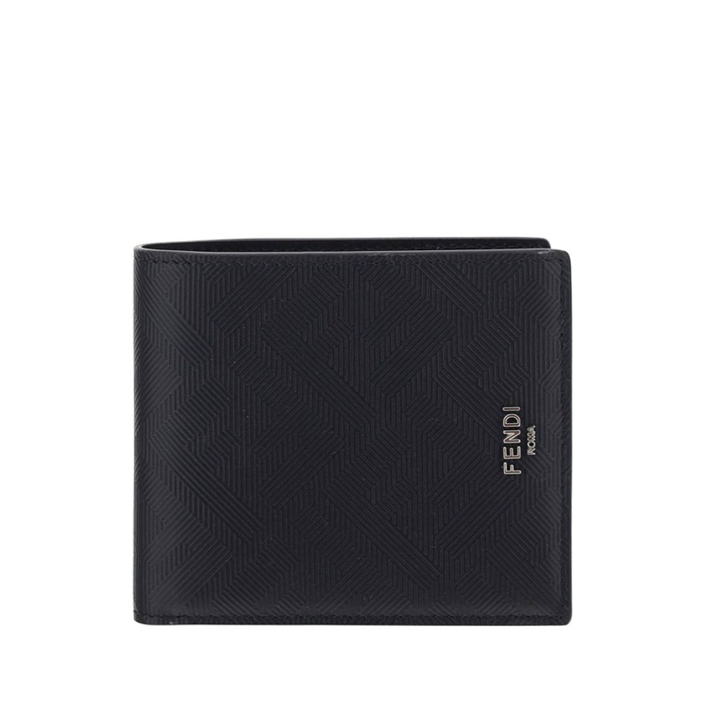 Fendi Black Calf Leather Bos Taurus Wallet
