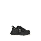 Philipp Plein Black Polyester Athletic Sneakers