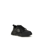 Philipp Plein Black Polyester Athletic Sneakers
