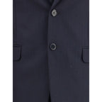 Prada Blue Fleece Wool Two-Piece Suit