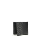 Fendi Black Calf Leather Bos Taurus Wallet