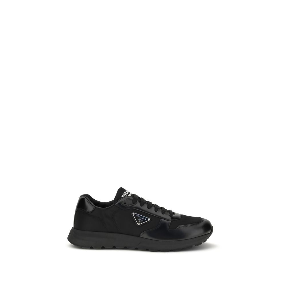 Prada Black Recycled Polyamide Athletic Sneakers - Broken-Luxury