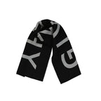 Givenchy Black Virgin Wool Scarf
