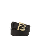 Fendi Brown Calf Leather Bos Taurus Regular Belt
