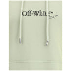 Off-White Green Cotton Sweatshirt