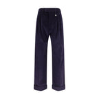 Burberry Blue Cotton Pants