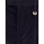 Burberry Blue Cotton Pants